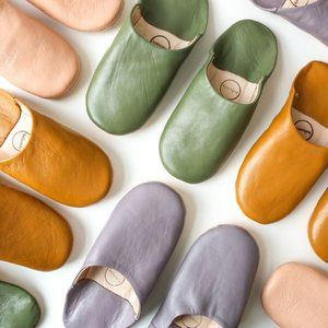 NEW - Women's Violet MOROCCAN BABOUCHE  SLIPPERS  Size- L